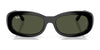 Ray-Ban RB2221F Sunglasses | Size 55 / Black №901/31 / Green (3N 13.2%)