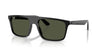 Ray-Ban RB2222F Sunglasses | Size 57 / Black №901/31 / Green (3N 13.2%)