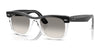 Ray-Ban WAYFARER RB2240 Sunglasses | Size 50 / Black On Transparent №129432 / Clear Gradient Grey (2N 33.3%)