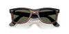 Ray-Ban WAYFARER RB2240F Sunglasses | Size 52 / Black On Transparent №129432 / Clear Gradient Grey (2N 33.3%)