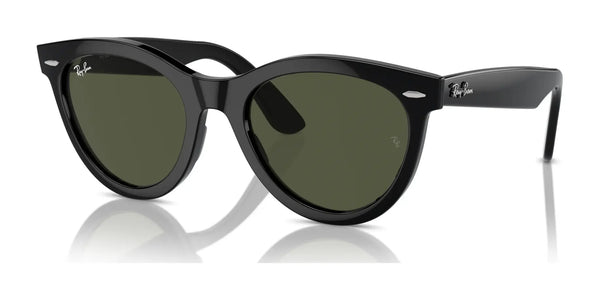 Ray-Ban WAYFARER WAY RB2241 Sunglasses / Black №901/31 / Green (3N 13.2%) / Size 51