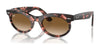 Ray-Ban WAYFARER OVAL RB2242 Sunglasses / Pink Havana №133451 / Clear & Brown (2N 30.5%) / Size 50