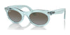 Ray-Ban WAYFARER OVAL RB2242 Sunglasses / Photo Waves Azure №138596 / Blue Brown (2N 26%) / Size 53