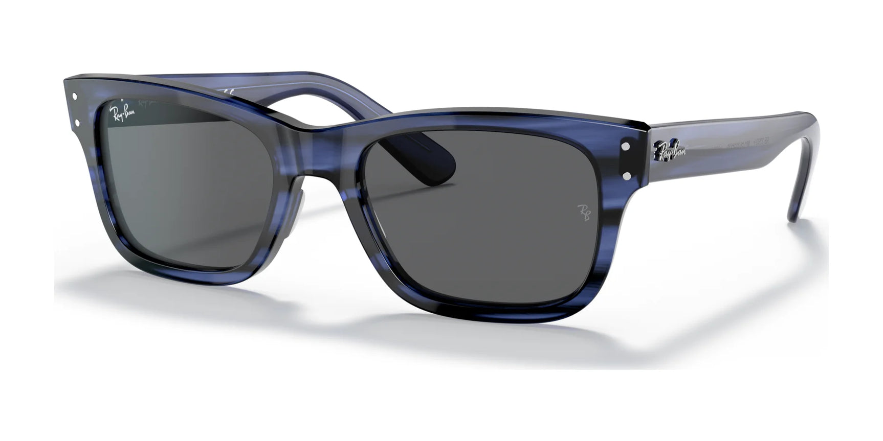 Ray-Ban MR BURBANK RB2283F Sunglasses Blue / Dark Grey Ray-Ban MR BURBANK RB2283F Sunglasses Blue / Dark Grey