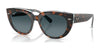 Ray-Ban DOREEN RB2286 Sunglasses / Dark Havana On Transparent Multicolor №1413S3 / Blue Gradient (Polarized) (3P 11.6%) / Size 49