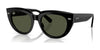 Ray-Ban DOREEN RB2286F Sunglasses | Size 52 / Black №901/31 / G-15 Green (3N 13.2%)