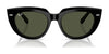 Ray-Ban DOREEN RB2286F Sunglasses | Size 52 / Black №901/31 / G-15 Green (3N 13.2%)