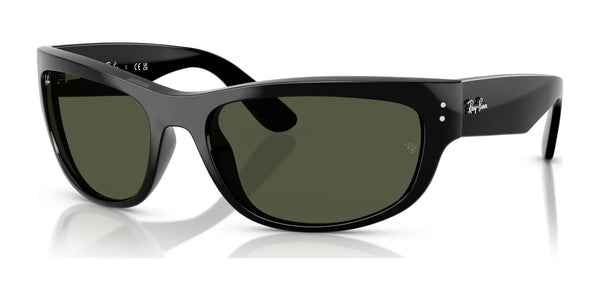 Ray-Ban MEGA BALORAMA RB2289 Sunglasses / Black №901/31 / G-15 Green (3N 13.2%) / Size 60