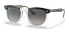 Ray-Ban HAWKEYE RB2298 Sunglasses / Black On Transparent №1294M3 / Grey (Polarized) (2P 18.01%) / Size 52