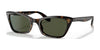 Ray-Ban LADY BURBANK RB2299 Sunglasses / Havana №902/31 / Green (3N 13.2%) / Size 52