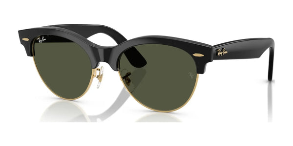Ray-Ban CLUBMASTER WAY RB2341 Sunglasses / Black On Gold №901/31 / Green (3N 13.2%) / Size 54
