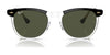 Ray-Ban EAGLEEYE RB2398 Sunglasses / Black On Transparent №129431 / Green (3N 13.2%) / Size 53