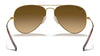 Ray-Ban AVIATOR LARGE METAL RB3025 Sunglasses | Size 58 / Arista Gold №9278R5 / Blue (3N 10.7%)