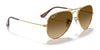 Ray-Ban AVIATOR LARGE METAL RB3025 Sunglasses | Size 58 / Arista Gold №9278R5 / Blue (3N 10.7%)
