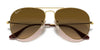 Ray-Ban AVIATOR LARGE METAL RB3025 Sunglasses | Size 58 / Arista Gold №9278R5 / Blue (3N 10.7%)