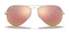 Ray-Ban AVIATOR LARGE METAL RB3025 Sunglasses | Size 55 / Gold №W3234 / G-15 Green (3N 13.2%)