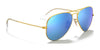 Ray-Ban AVIATOR LARGE METAL RB3025 Sunglasses | Size 58 / Arista Gold №9278R5 / Blue (3N 10.7%)