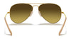 Ray-Ban AVIATOR LARGE METAL RB3025 Sunglasses | Size 58 / Arista Gold №9278R5 / Blue (3N 10.7%)