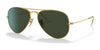 Ray-Ban AVIATOR LARGE METAL RB3025 Sunglasses | Size 58 / Arista Gold №W3400 / G-15 Green (3N 13.2%)