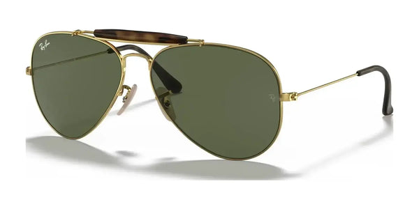 Ray-Ban OUTDOORSMAN II RB3029 Sunglasses | Size 62 / Arista Gold №181 / G-15 Green (3N 13.2%)