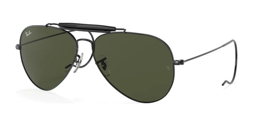 Ray-Ban OUTDOORSMAN I RB3030 Sunglasses / Size 58 / Black №L9500 / G-15 Green (3N 13.2%)