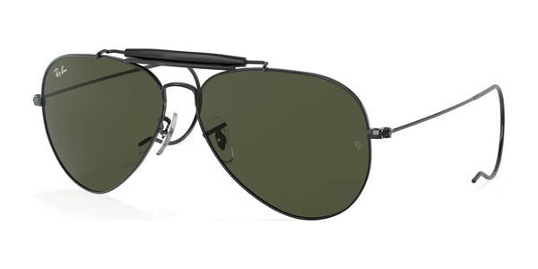 Ray-Ban OUTDOORSMAN I RB3030 Sunglasses | Size 58 / Black №L9500 / G-15 Green (3N 13.2%)