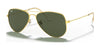 Ray-Ban AVIATOR SMALL METAL RB3044 Sunglasses | Size 52 / Gold №L0207 / G-15 Green (3N 13.2%)
