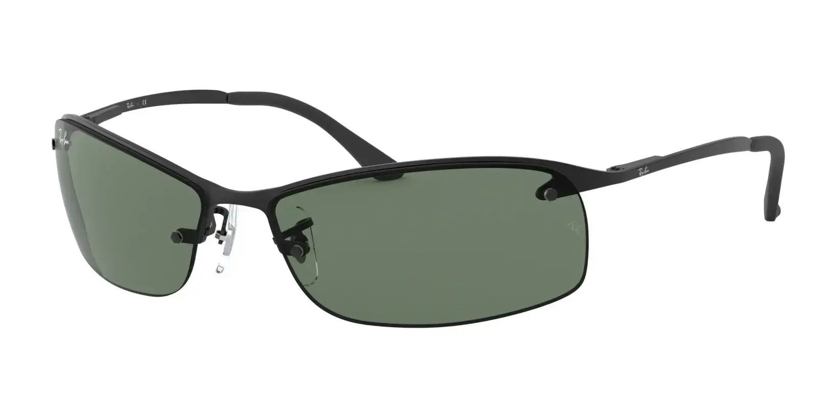 Ray-Ban RB3183 Sunglasses Black / Green Ray-Ban RB3183 Sunglasses Black / Green