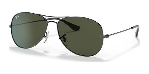 Ray-Ban COCKPIT RB3362 Sunglasses / Gunmetal №4 / G-15 Green (3N 13.2%) / Size 56