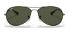 Ray-Ban COCKPIT RB3362 Sunglasses / Gunmetal №4 / G-15 Green (3N 13.2%) / Size 56