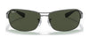 Ray-Ban RB3379 Sunglasses | Size 64 / Gunmetal №004/58 / G-15 Green (Polarized) (3P 11.1%)