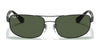 Ray-Ban RB3445 Sunglasses / Gunmetal №4 / Green Classic G-15 (3N 12.9%) / Size 61