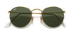 Ray-Ban ROUND METAL RB3447N Sunglasses / Arista Gold №1 / G-15 Green (3N 13.2%) / Size 50