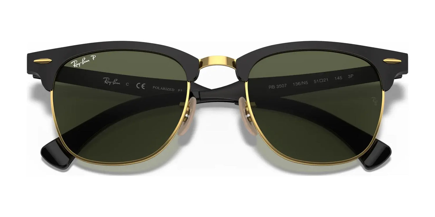 Ray-Ban CLUBMASTER ALUMINUM RB3507 Sunglasses | Size 51 Ray-Ban CLUBMASTER ALUMINUM RB3507 Sunglasses | Size 51