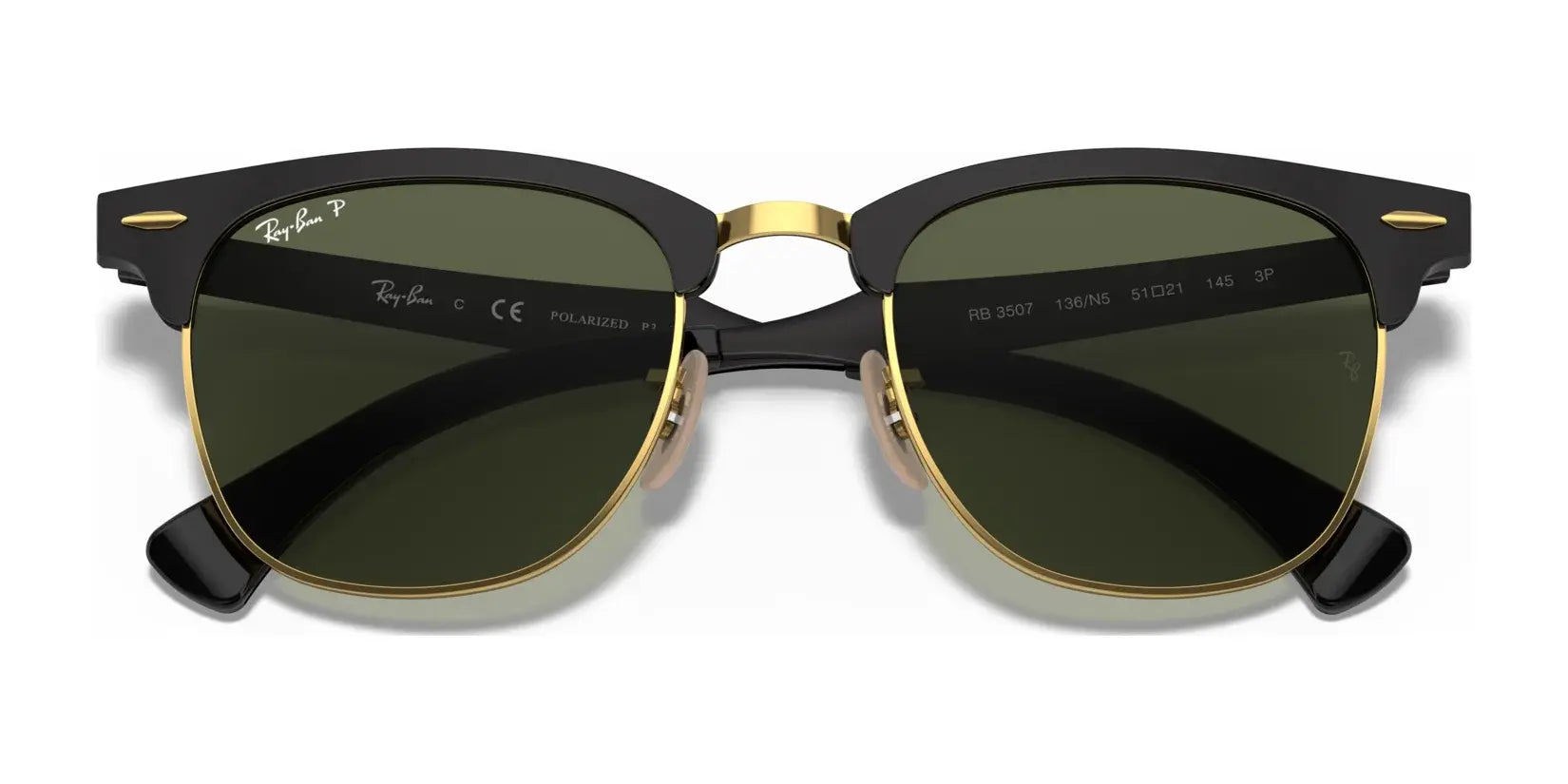 Ray-Ban CLUBMASTER ALUMINUM RB3507 Sunglasses | Size 51 Ray-Ban CLUBMASTER ALUMINUM RB3507 Sunglasses | Size 51