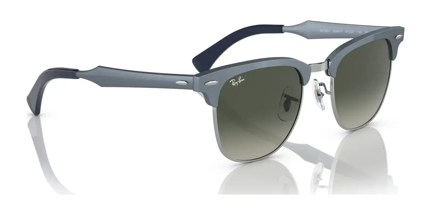 Ray-Ban CLUBMASTER ALUMINUM RB3507 Sunglasses | Size 51 Ray-Ban CLUBMASTER ALUMINUM RB3507 Sunglasses | Size 51