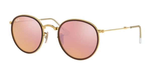 Ray-Ban ROUND FOLDING I RB3517 Sunglasses | Size 51 / Gold №001/Z2 / Copper Flash (2N 18.5%)