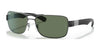 Ray-Ban RB3522 Sunglasses / Gunmetal №004/71 / Green (3N 12.9%) / Size 61