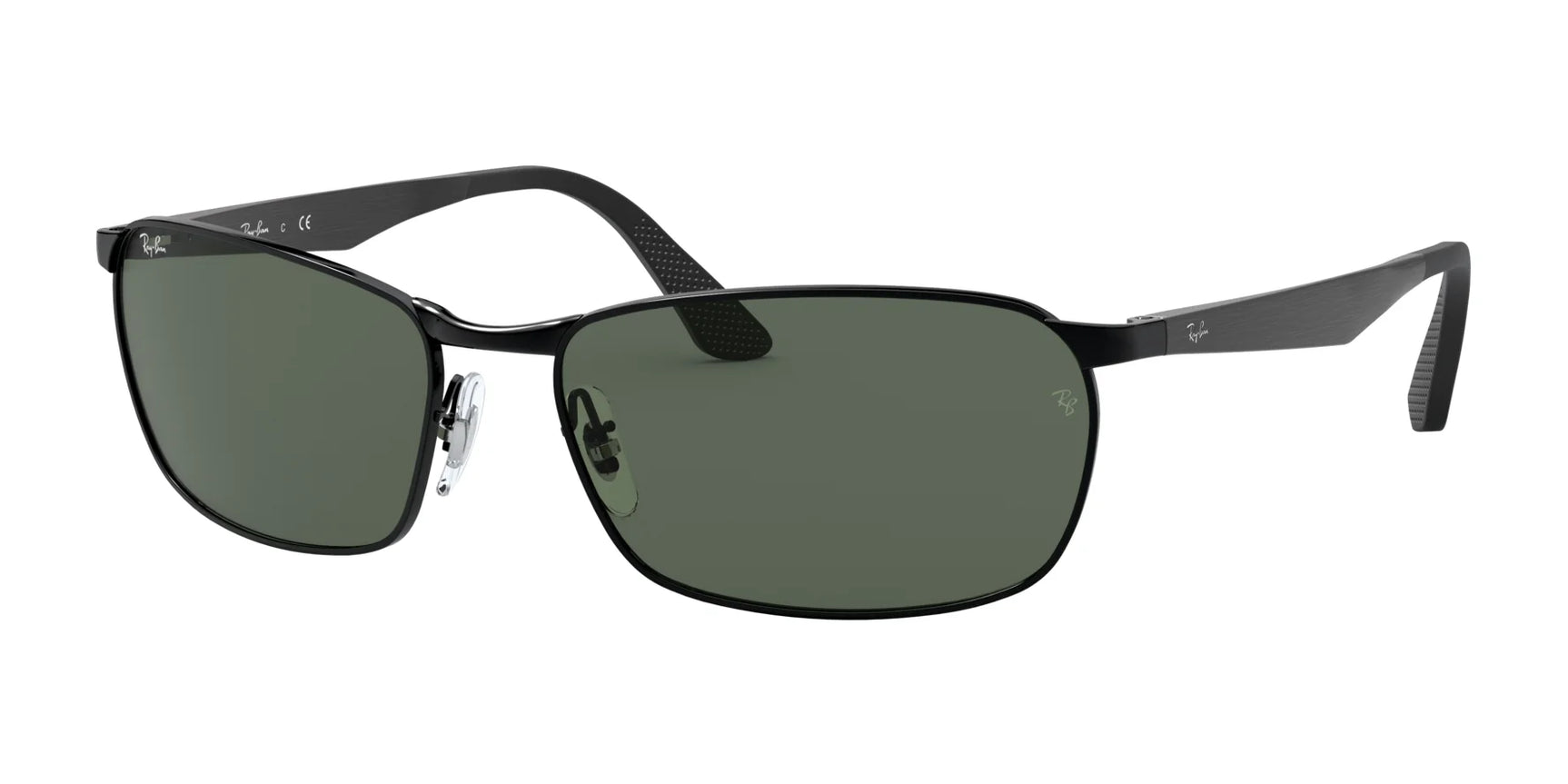 Ray-Ban RB3534 Sunglasses Black / Green Ray-Ban RB3534 Sunglasses Black / Green
