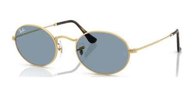 Ray-Ban OVAL RB3547 Sunglasses Arista Gold / Blue