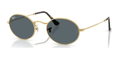 Ray-Ban OVAL RB3547N Sunglasses Arista Gold / Blue