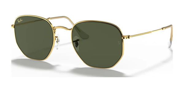 Ray-Ban HEXAGONAL RB3548 Sunglasses / Gold №919631 / G-15 Green (3N 13.2%) / Size 51