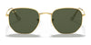 Ray-Ban HEXAGONAL RB3548 Sunglasses / Gold №919631 / G-15 Green (3N 13.2%) / Size 51