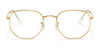 Ray-Ban HEXAGONAL RB3548 Eyeglasses / Gold №9196BF / Size 54