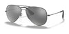 Ray-Ban RB3558 Sunglasses | Size 58 / Black №91396G / Silver (3N 10%)