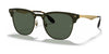 Ray-Ban BLAZE CLUBMASTER RB3576N Sunglasses / Gold №043/71 / Dark Green (3N 14.0%) / Size 141