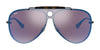 Ray-Ban BLAZE SHOOTER RB3581N Sunglasses | Size 132 / Black №153/7V / Violet/Blue Mirror (3N 15.9%)
