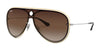 Ray-Ban RB3605N Sunglasses | Size 132 / Gold №909613 / Brown Gradient Dark Brown (3N 16%)