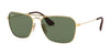 Ray-Ban RB3610 Sunglasses | Size 58 / Arista Gold №001/71 / Dark Green (3N 12.9%)