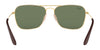 Ray-Ban RB3610 Sunglasses | Size 58 / Arista Gold №001/71 / Dark Green (3N 12.9%)